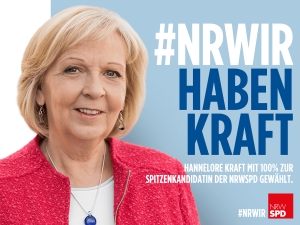 Hannelore Kraft Nominierung 100%